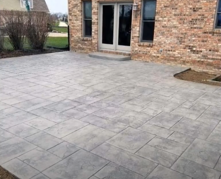 picture of stamped concrete patio